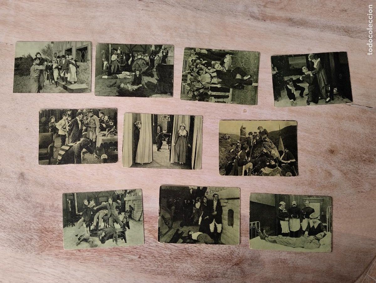 Colecionismo Cromos antigos: JHR - CINE 10 CROMOS LA MONEDA ROTA CHOCOLATE PI