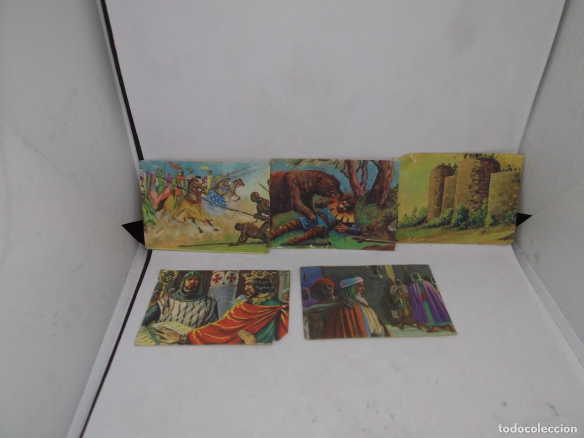 Colecionismo Cromos antigos: Lote de cinco cromos de Chocolates Perez.Moros y cristianos.
