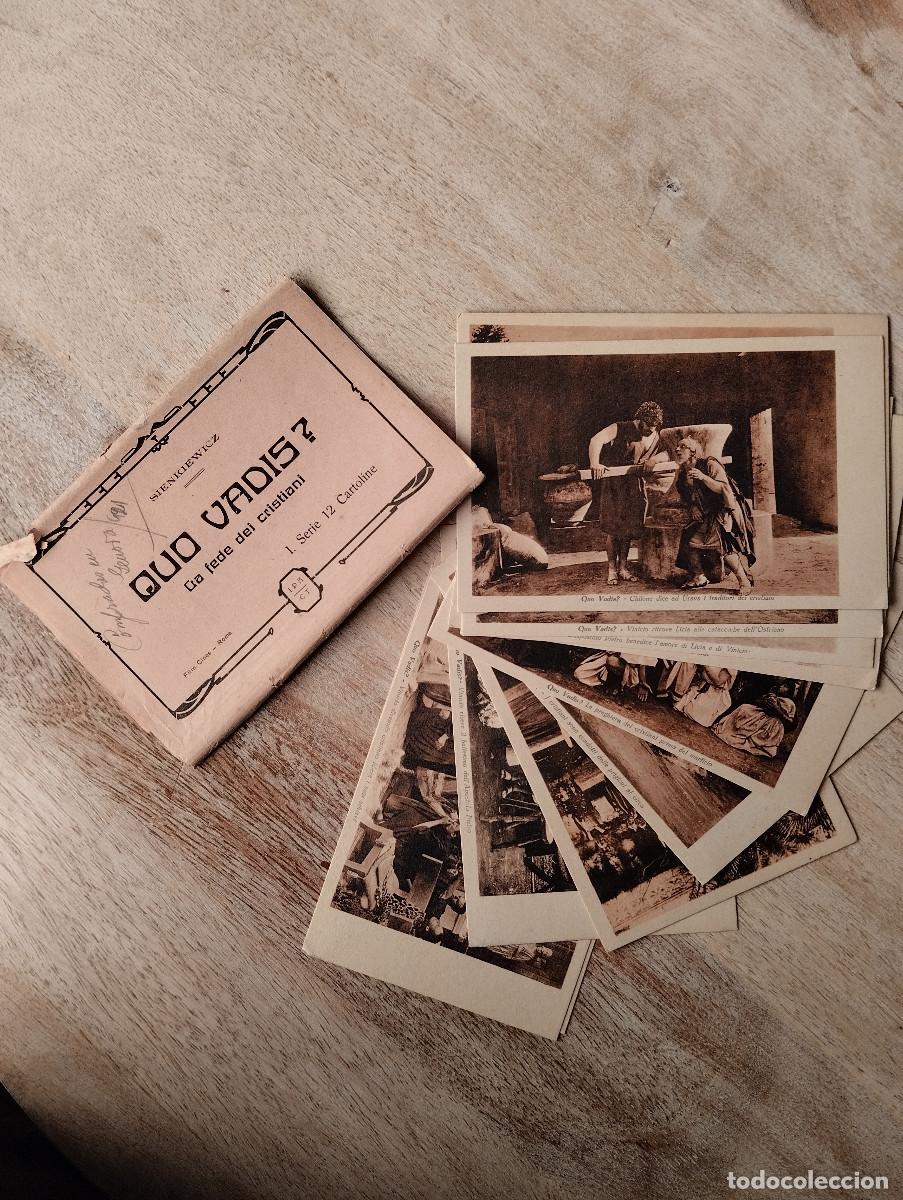 Collectionnisme Cartes &agrave; collectionner anciennes: JHR - CINE 12 TARJETAS QUO VADIS COMPLETA