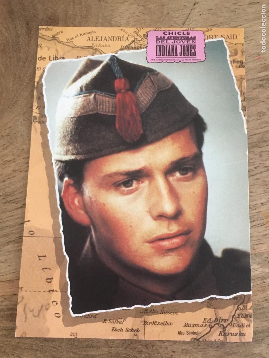 Coleccionismo Cromos antiguos: chicle las aventuras del joven indiana jones cromo nunca pegado perfecto estado