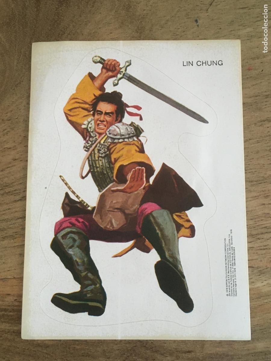 Coleccionismo Cromos antiguos: la frontera azul bruguera 1978 lin chung cromo nunca pegado perfecto estado