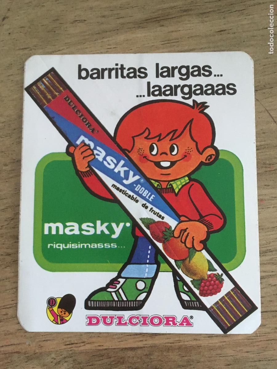 Coleccionismo Cromos antiguos: masky chicle dulciora pegatina cromo nunca pegado