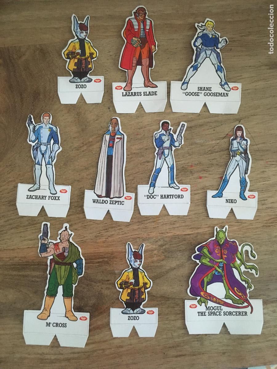 Collezionismo Figurine antiche: guardianes de la galaxia galaxy rangers lote 10 cromos troquelados nunca pegados