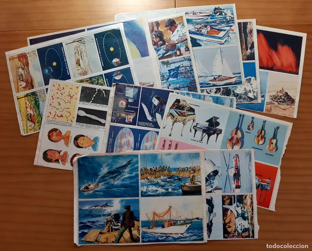 Collectable Antique Stickers: MUNDO CRISTIANO - RECORTE DE 11 P&Aacute;GINAS DE CROMOS