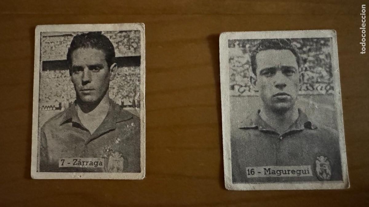 Coleccionismo Cromos antiguos: DOS CROMOS ZARRAGA Y MAGUREGUI RESERVADOS