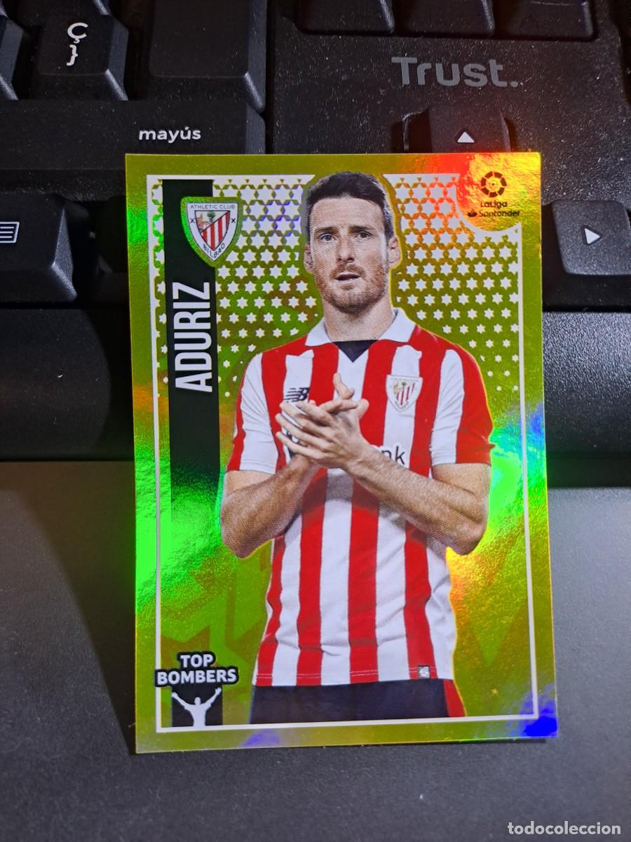Coleccionismo Cromos antiguos: CROMO ADURIZ 1 TOP BOMBERS 1 ATHLETIC CLUB DE BILBAO LIGA 2018 2019 18 19 ESTE PANINI NUNCA PEGADO
