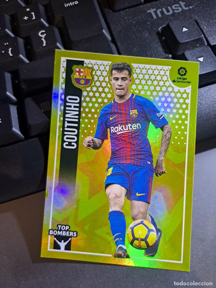 Coleccionismo Cromos antiguos: CROMO COUTINHO 6 TOP BOMBERS 6 BARCELONA LIGA 2018 2019 18 19 ESTE PANINI NUNCA PEGADO