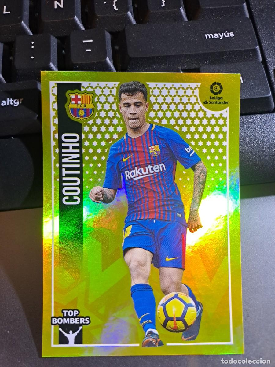 Coleccionismo Cromos antiguos: CROMO COUTINHO 6 TOP BOMBERS 6 BARCELONA LIGA 2018 2019 18 19 ESTE PANINI NUNCA PEGADO