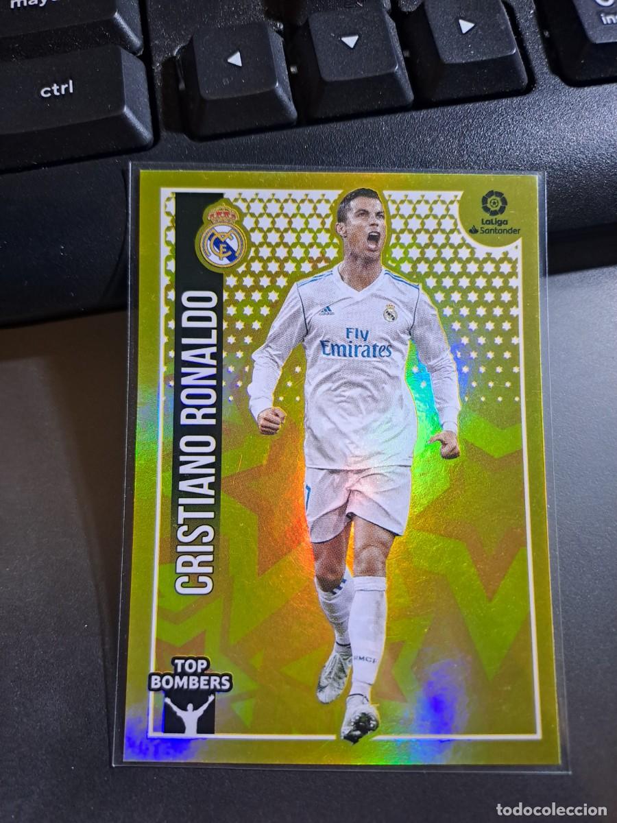 Coleccionismo Cromos antiguos: CROMO CRISTIANO RONALDO 7 TOP BOMBERS 7 REAL MADRID LIGA 2018 2019 18 19 ESTE PANINI NUNCA PEGADO