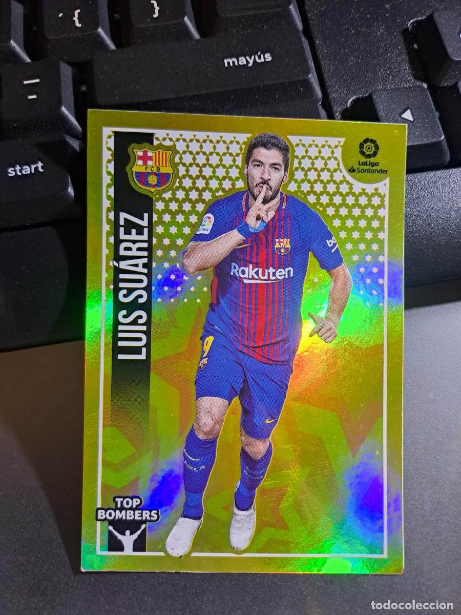 Coleccionismo Cromos antiguos: CROMO LUIS SUAREZ 13 TOP BOMBERS 13 BARCELONA LIGA 2018 2019 18 19 ESTE PANINI NUNCA PEGADO