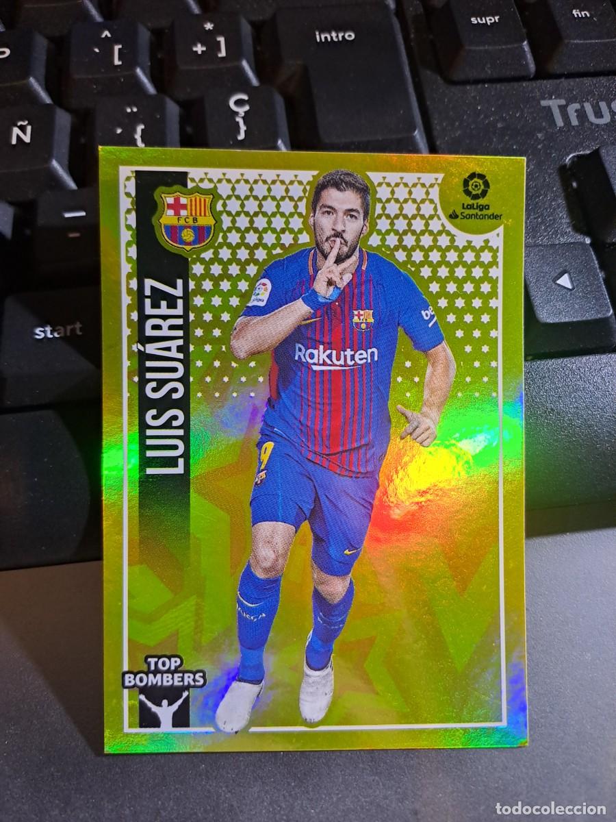 Coleccionismo Cromos antiguos: CROMO LUIS SUAREZ 13 TOP BOMBERS 13 BARCELONA LIGA 2018 2019 18 19 ESTE PANINI NUNCA PEGADO