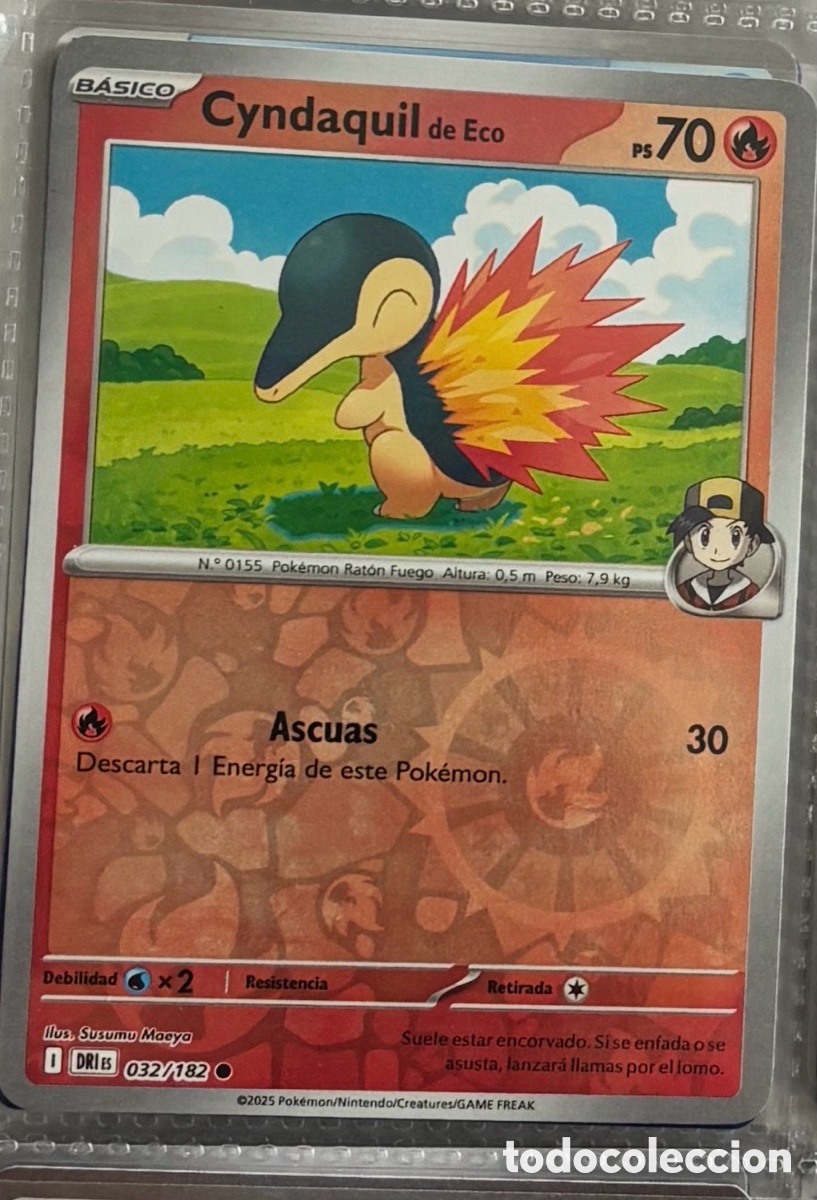 Coleccionismo Cromos antiguos: CYNDAQUIL REVERSE 032/182 Carta Pokemon TCG PACK INICIALES