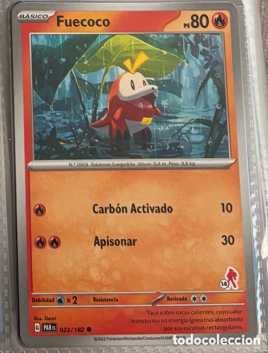Coleccionismo Cromos antiguos: FUECOCO 023/182 Carta Pokemon TCG PACK INICIALES