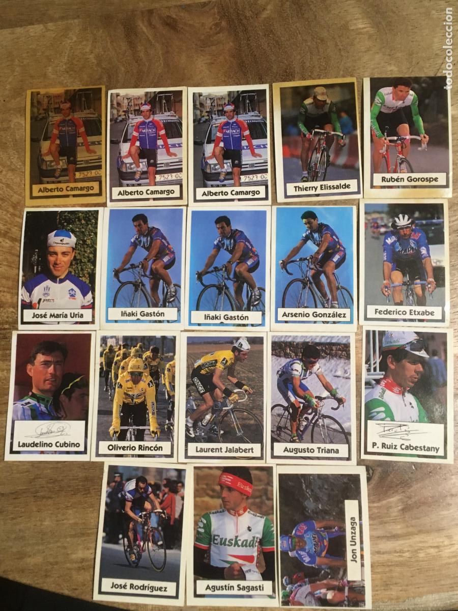 Coleccionismo Cromos antiguos: la vuelta ciclista de bimbo lote 18 cromos nunca pegados