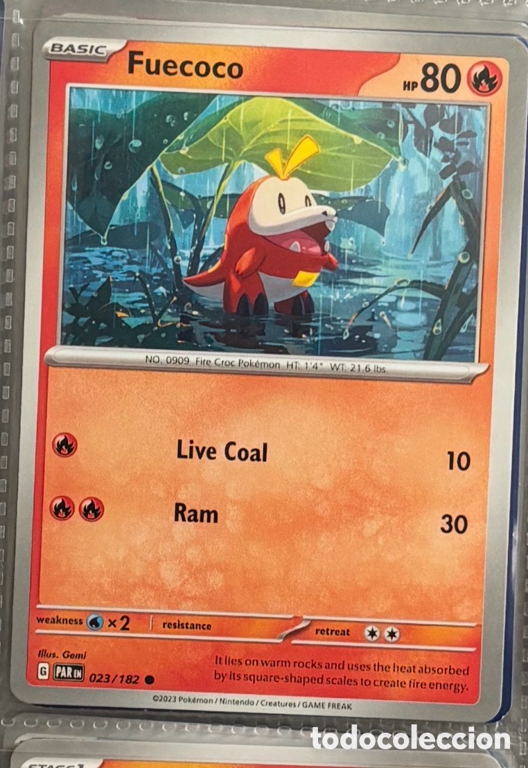 Coleccionismo Cromos antiguos: FUECOCO 023/182 Carta Pokemon TCG PACK INICIALES