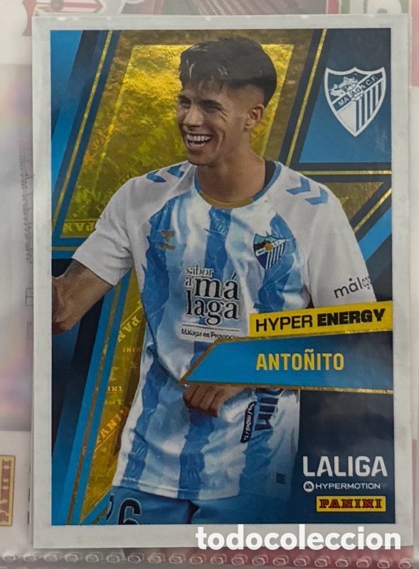 Coleccionismo Cromos antiguos: ANTO&Ntilde;ITO HYPER ENERGY M&Aacute;LAGA PANINI LaLiga Hypermotion 2024-25 2&ordf; divisi&oacute;n carta sticker