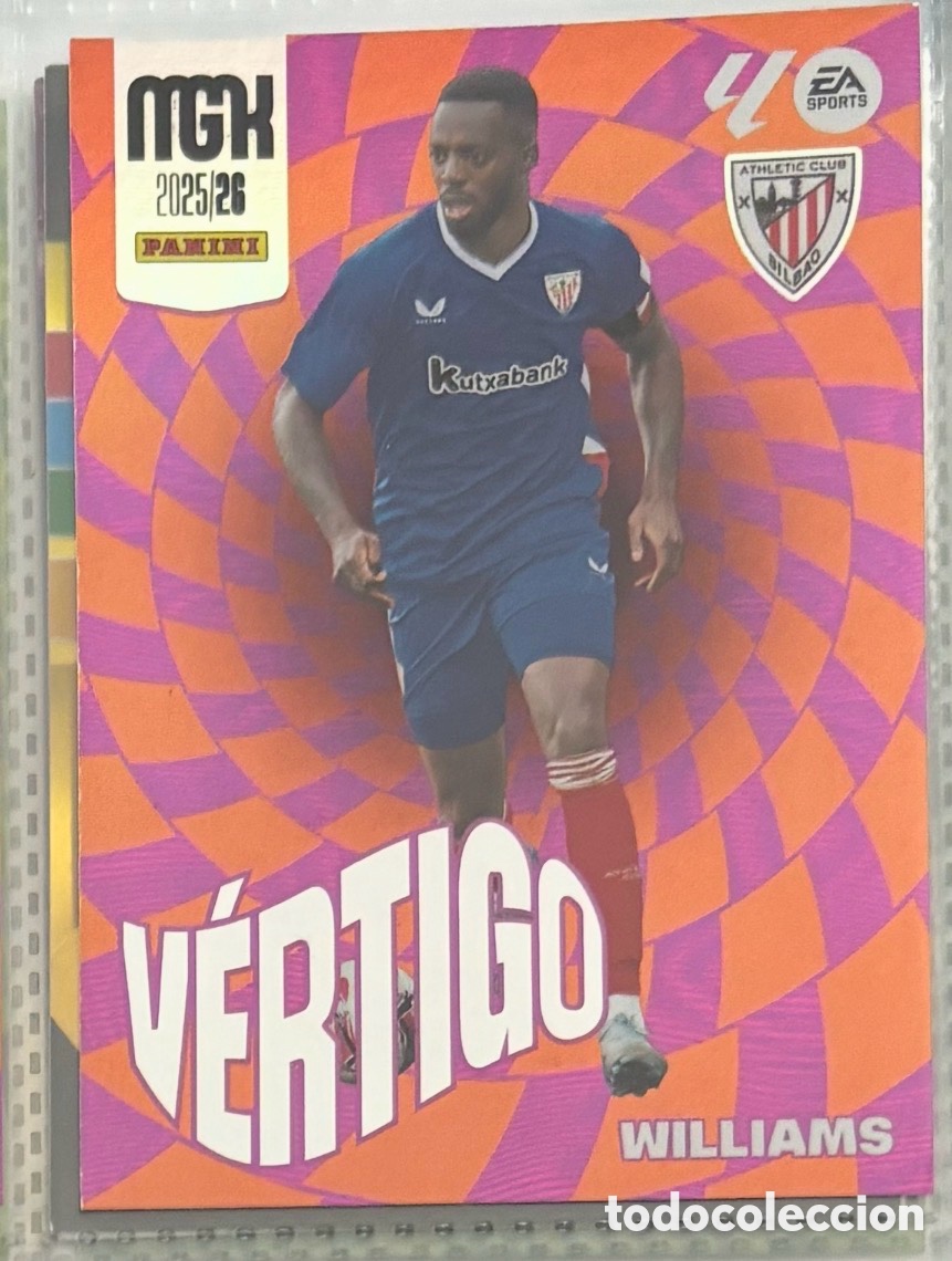 Coleccionismo Cromos antiguos: I&Ntilde;AKI WILLIAMS V&eacute;rtigo Mgk Megacracks la liga 2025 2026
