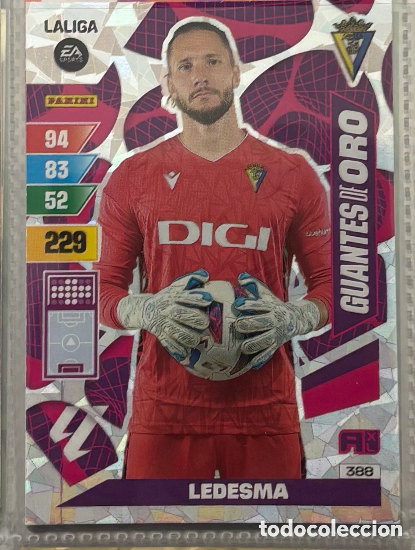Coleccionismo Cromos antiguos: LEDESMA C&Aacute;DIZ Guante de Oro La Liga Adrenalyn XL