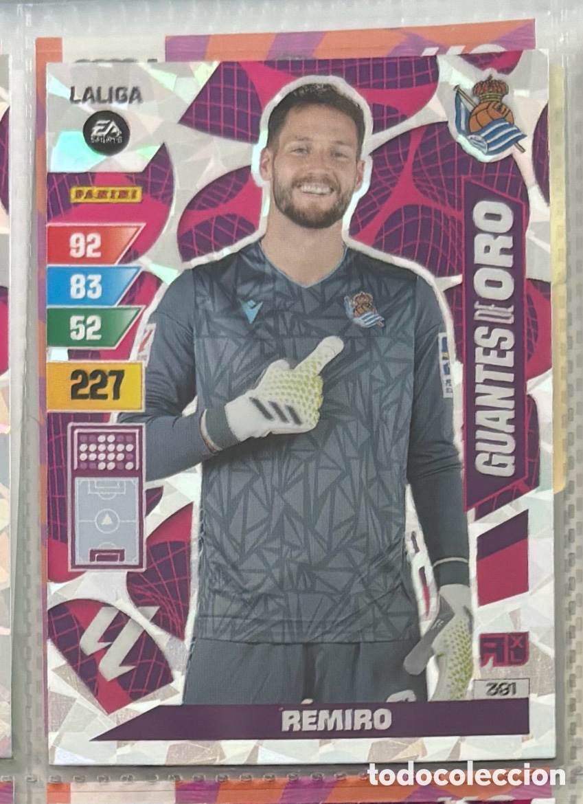 Coleccionismo Cromos antiguos: REMIRO REAL SOCIEDAD Guante de Oro La Liga Adrenalyn XL