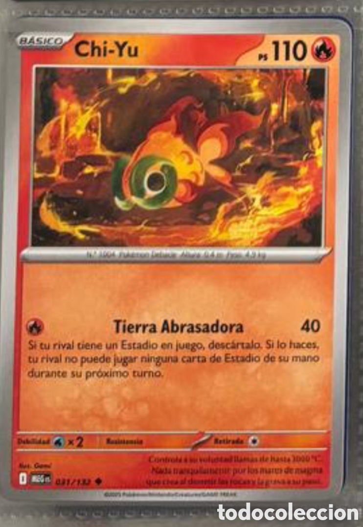 Coleccionismo Cromos antiguos: Chi-Yu Pokemon pack legendario TCG