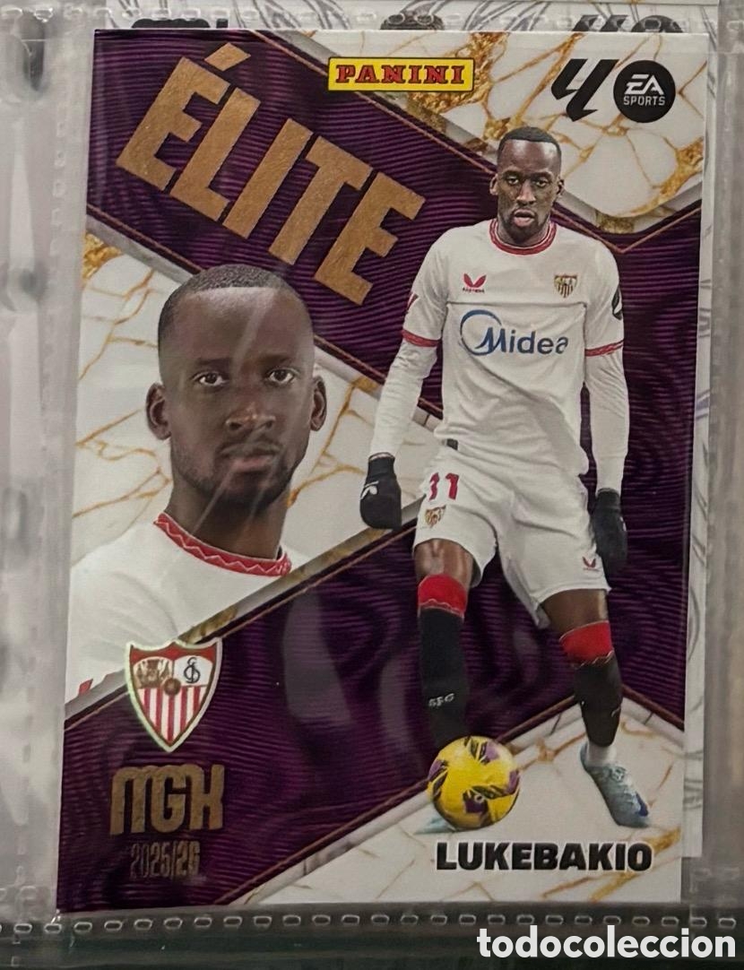 Coleccionismo Cromos antiguos: LUKEBAKIO SEVILLA Megacrack mgk 2025 2026 ELITE