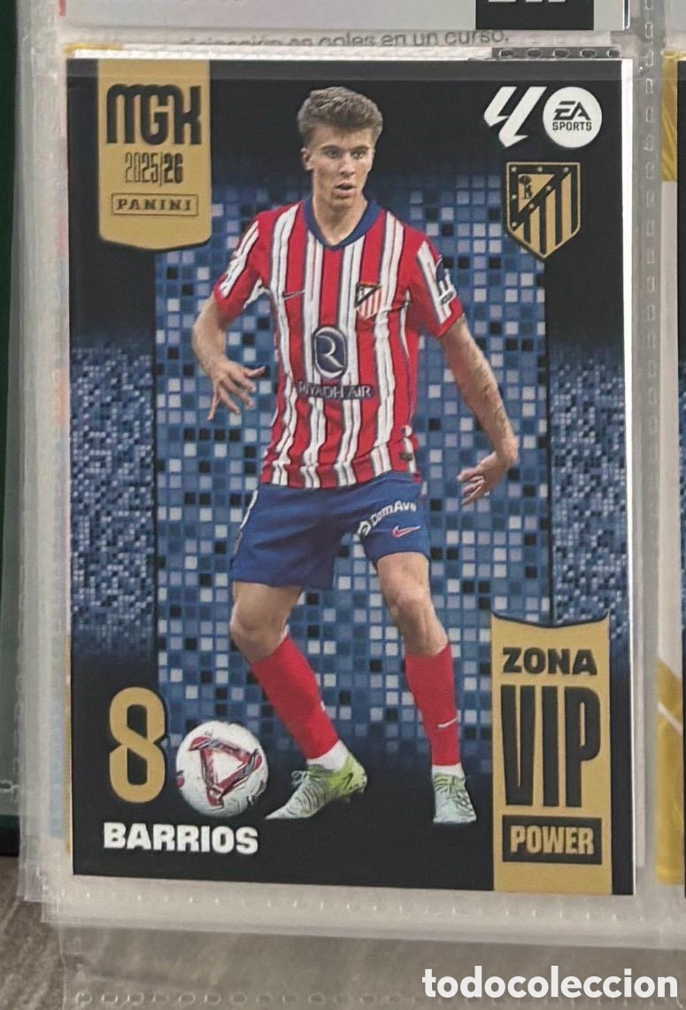 Coleccionismo Cromos antiguos: PABLO BARRIOS ATLETICO DE MADRID Megacrack mgk 2025 2026 ZONA VIP POWER