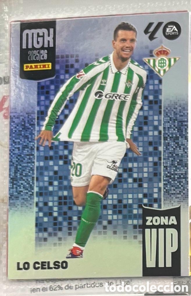 Coleccionismo Cromos antiguos: LO CELSO BETIS Megacrack mgk 2025 2026 ZONA VIP
