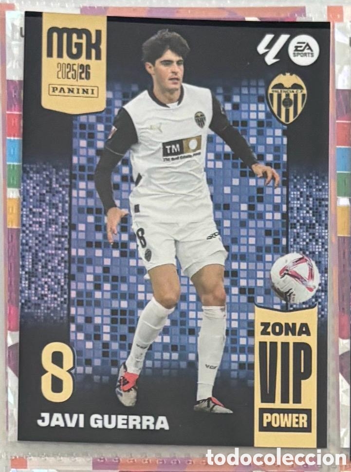 Coleccionismo Cromos antiguos: JAVI GUERRA VALENCIA Megacrack mgk 2025 2026 ZONA VIP POWER
