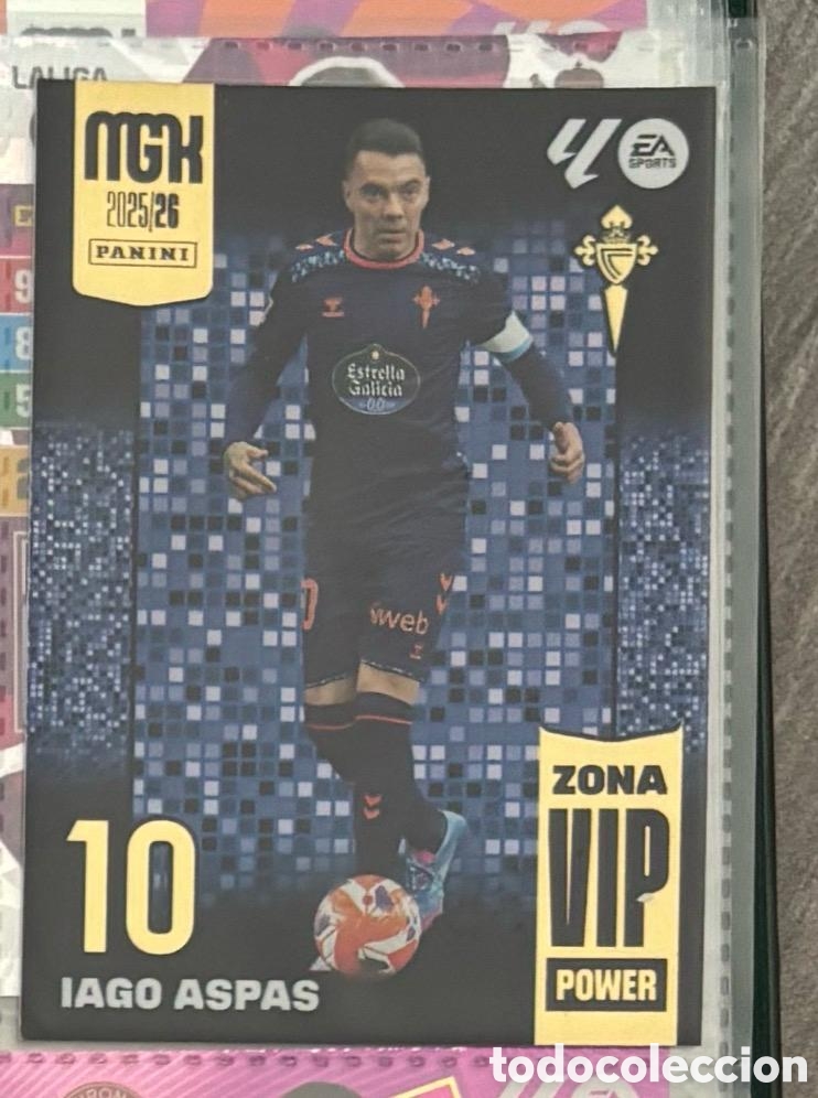 Coleccionismo Cromos antiguos: IAGO ASPAS CELTA Megacrack mgk 2025 2026 ZONA VIP POWER
