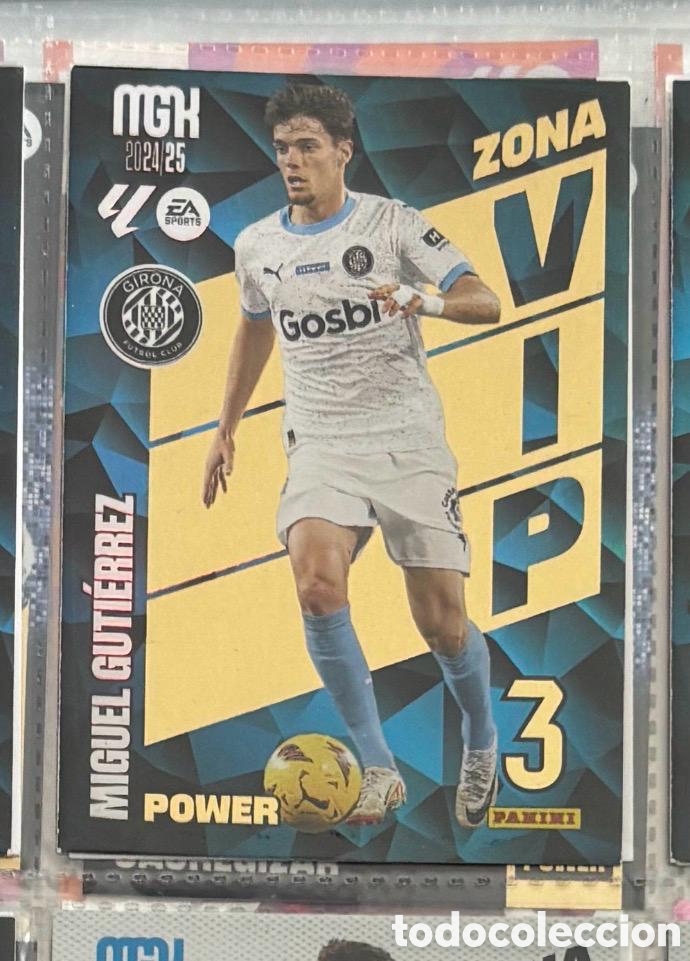 Coleccionismo Cromos antiguos: MIGUEL GUTIERREZ GIRONA Megacrack mgk 2024 2025 ZONA VIP POWER