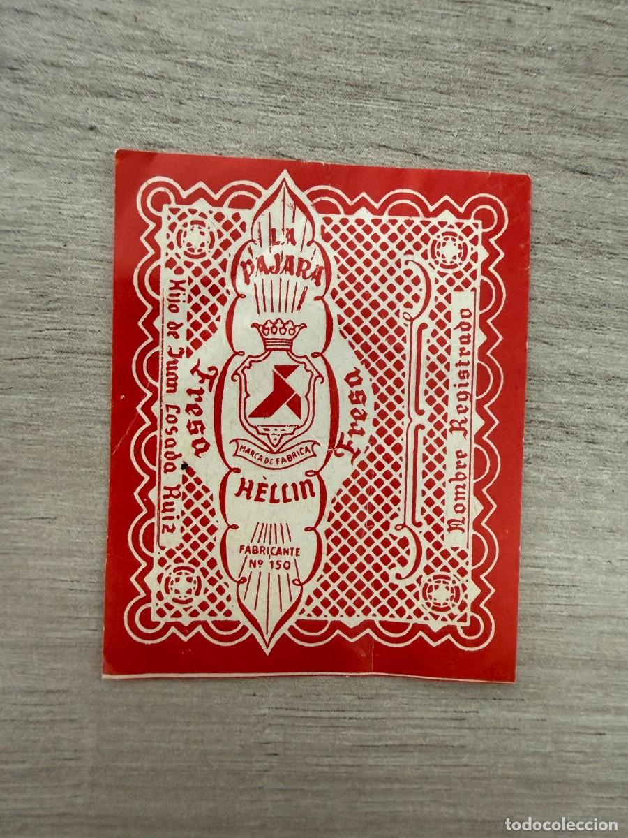Coleccionismo Cromos antiguos: Envoltorio Chicle Caramelos La P&aacute;jara - Hell&iacute;n