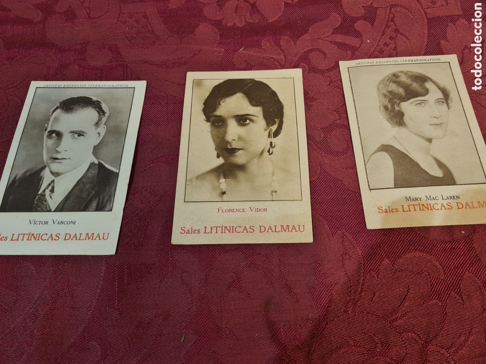Coleccionismo Cromos antiguos: Cromos Artistas Eminentes Cinematogr&aacute;ficos