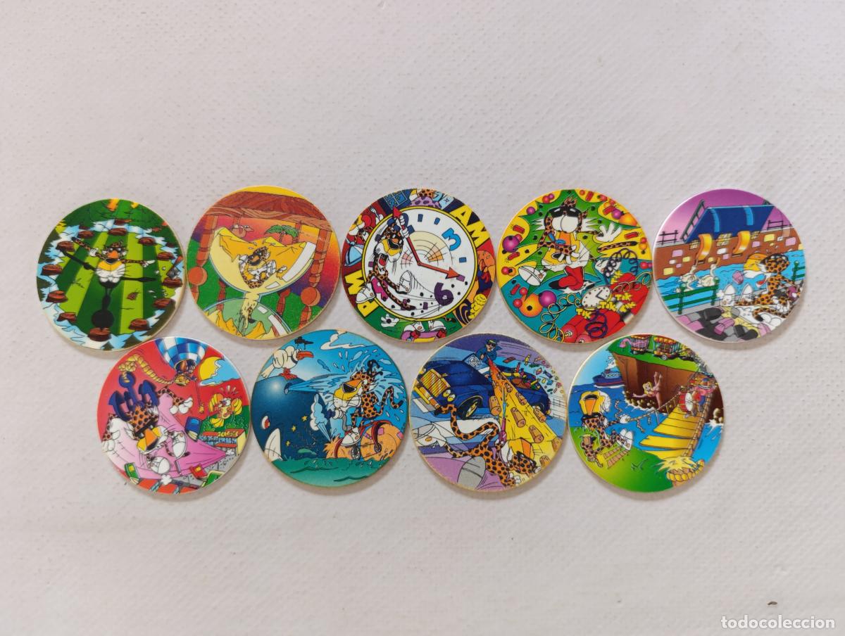 Coleccionismo Cromos antiguos: LOTE 9 TAZOS TIME FLIPPO - SMITHS - CHESTER (334A#)