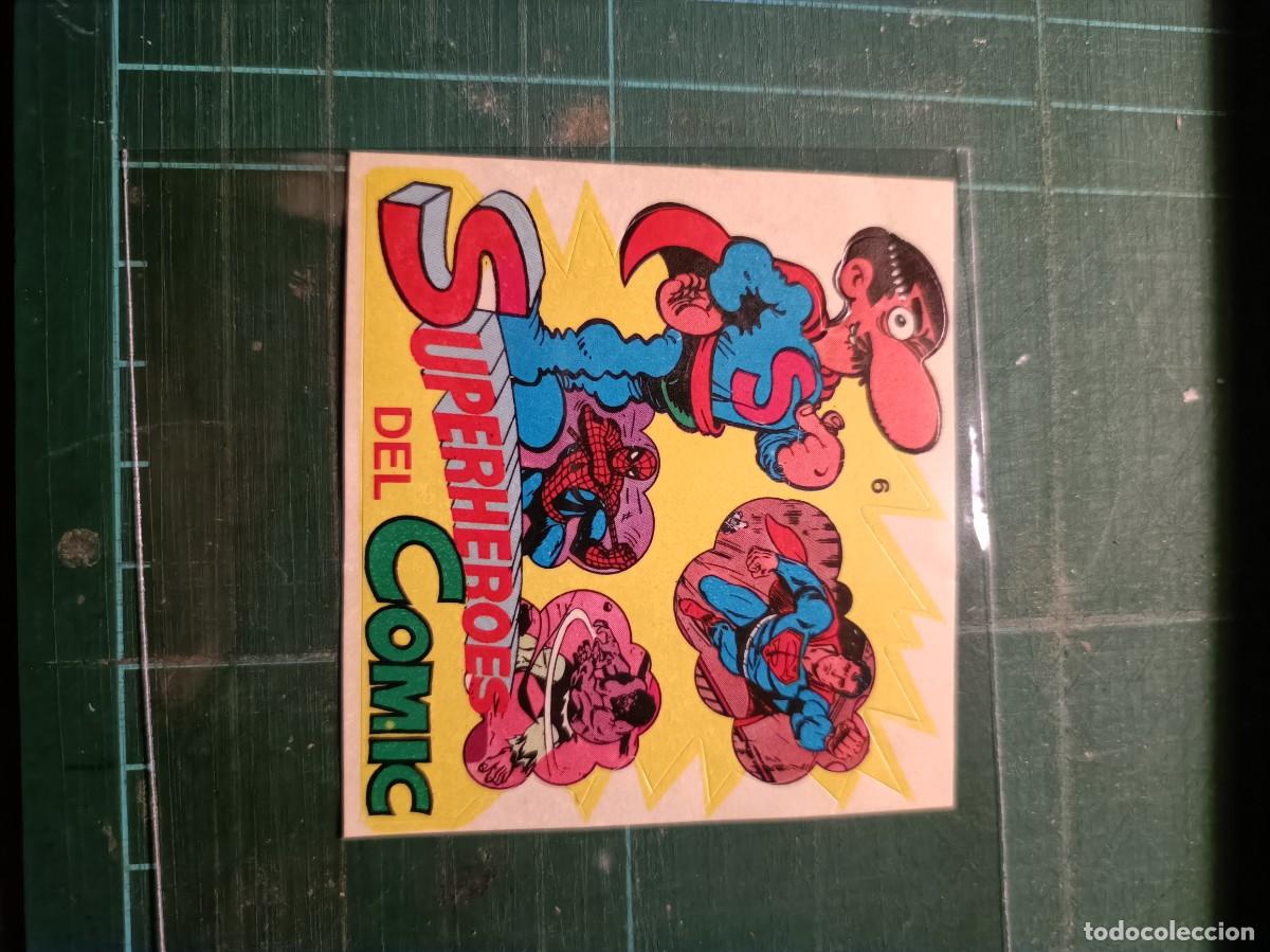 Coleccionismo Cromos antiguos: CROMO ADHESIVO PEGATINA SUPERHEROES DEL COMIC