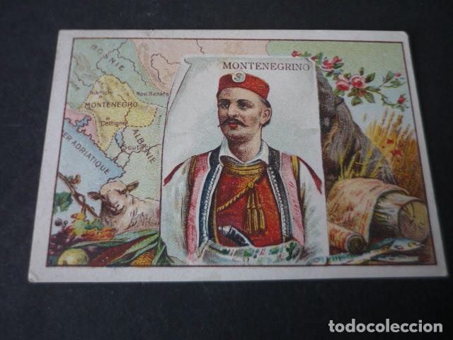 Collectable Antique Stickers: MONTENEGRINO CROMO CON PUBLICIDAD CHOCOLATES VIRGEN DE LA ENCINA PONFERRADA LEON