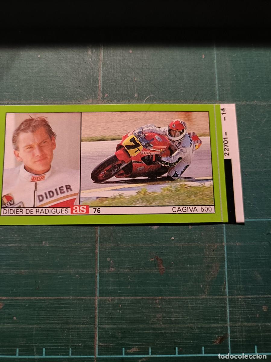 Coleccionismo Cromos antiguos: CROMO PEGATINA . MOTOCICLISMO. AUTOMOVILISMO MOTO AUTO AS