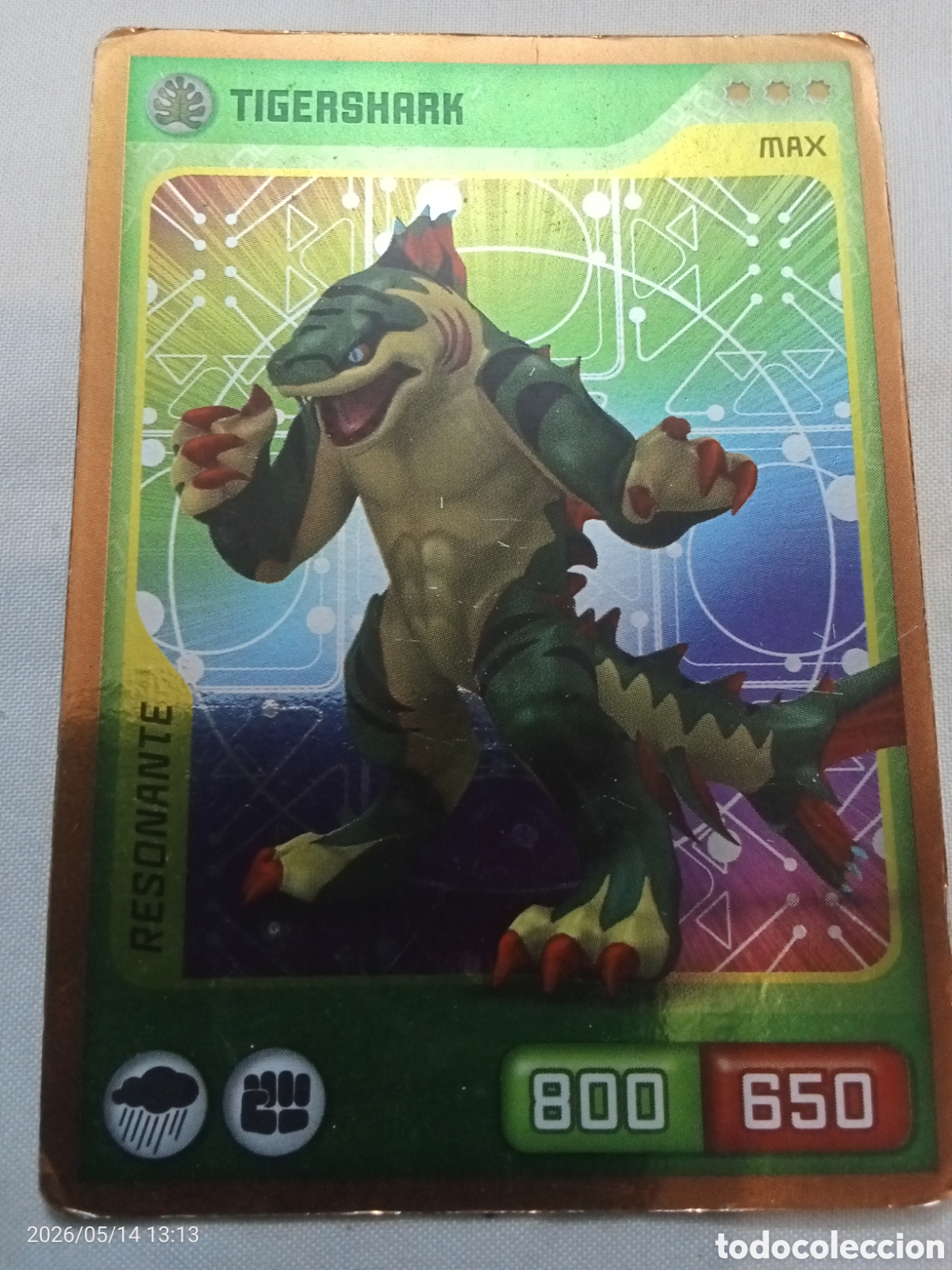 Coleccionismo cromos antiguos: Carta Invizimals 2014Tigershark Panini
