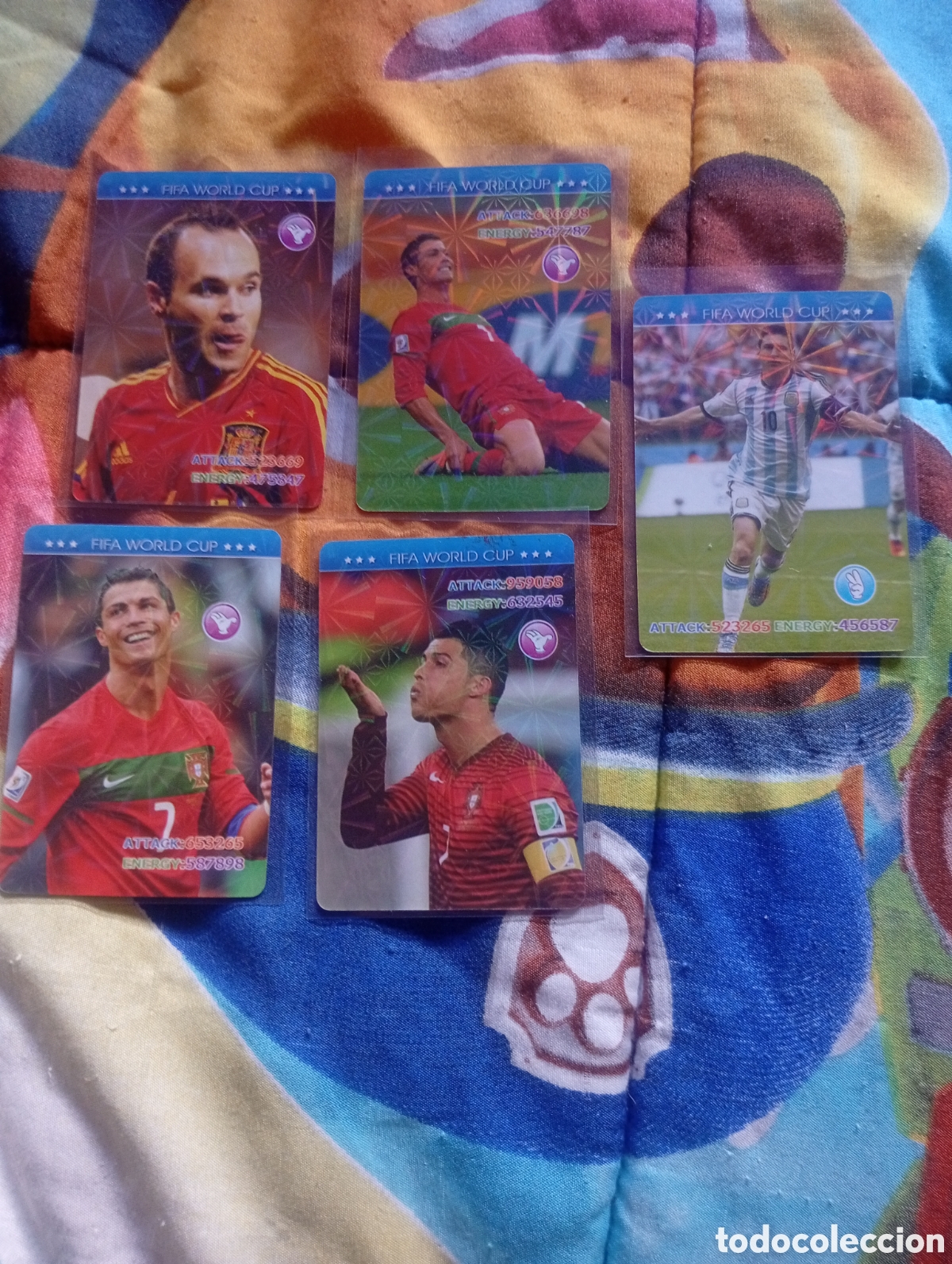 Colecionismo Cromos antigos: 5 Cromos del mundial Russia 2018