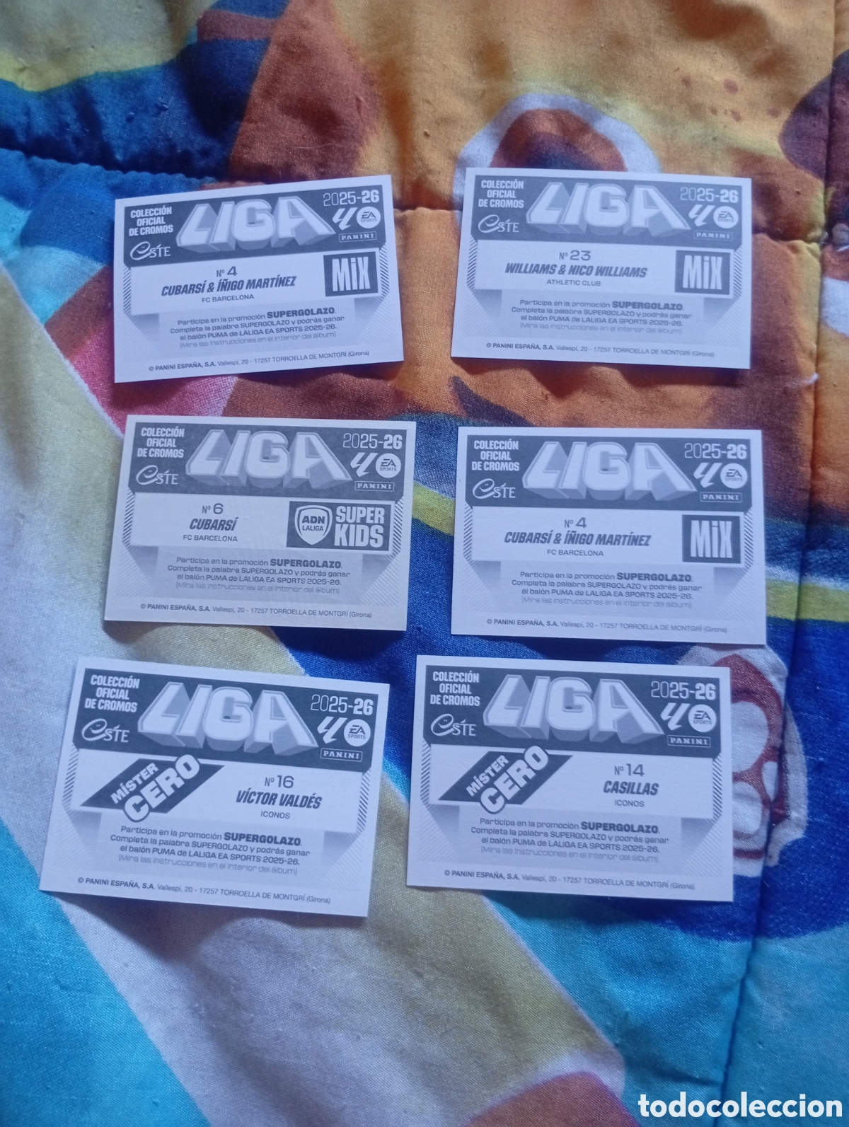 Colecionismo Cromos antigos: 6 cartas especiales de 2025-2026