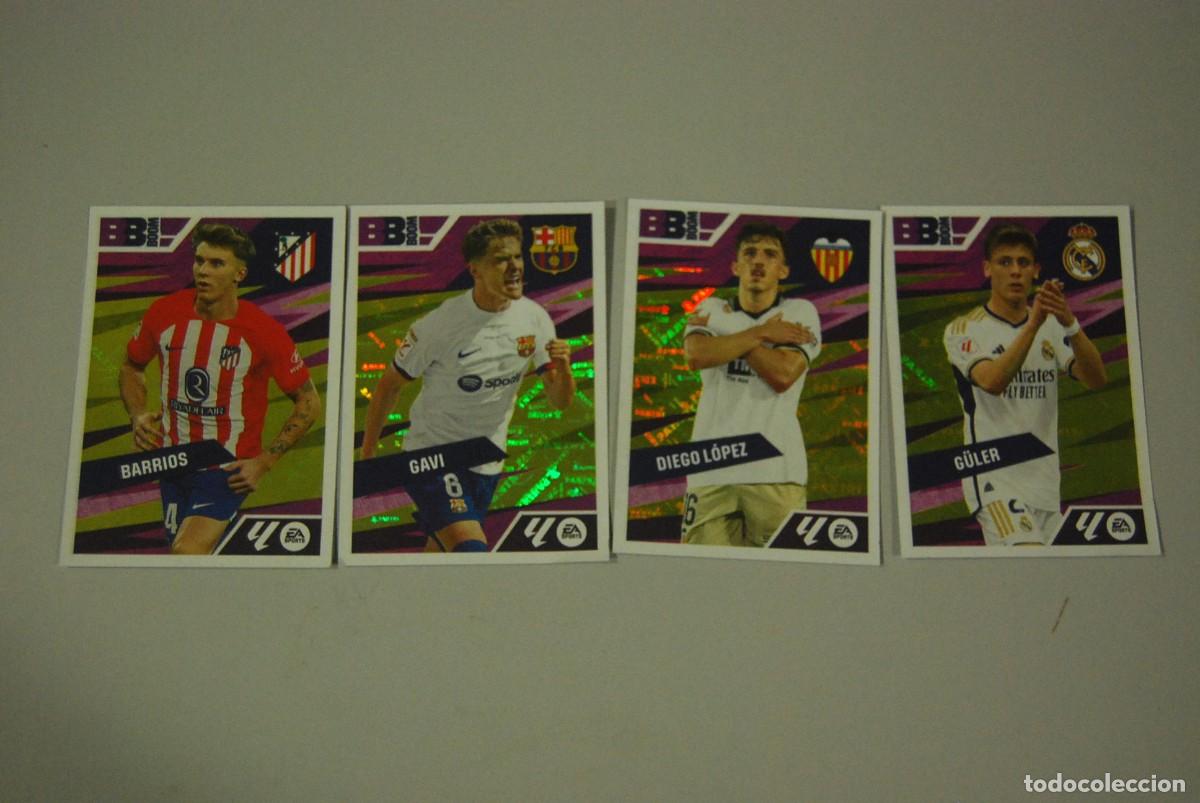 Coleccionismo Cromos antiguos: CROMOS SIN PEGAR BB BOOM LIGA 2024-2025 LOTE DE 4 DISTINTOS (VER FOTOS PARA IDENTIFICACION)
