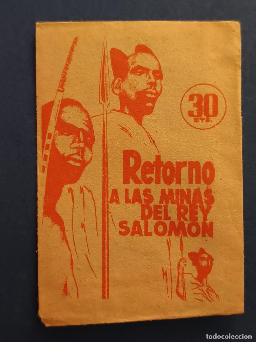 Coleccionismo Cromos antiguos: SOBRE DE CROMOS SIN ABRIR RETORNO A LAS MINAS DEL REY SALOMON RUIZ ROMERO