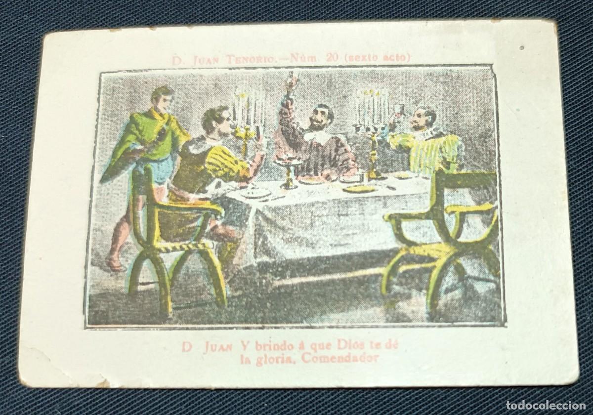 Coleccionismo Cromos antiguos: ANTIGUO CROMO DON JUAN TENORIO N&ordm; 20 SEXTO ACTO
