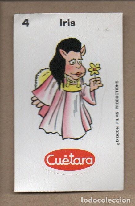 Coleccionismo Cromos antiguos: CROMO TROQUELADO ADHESIVO CUETARA - LOS AURONES N&ordm; 4 IRIS.