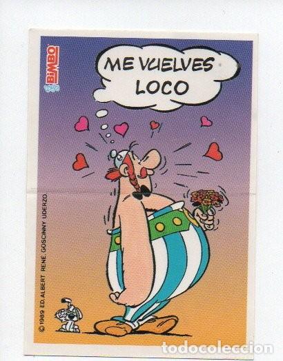 Coleccionismo Cromos antiguos: CROMO BIMBO, ASTERIX Y OBELIX 1989. SIN PEGAR.
