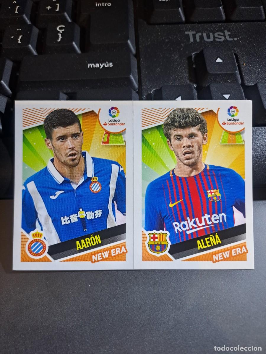 Coleccionismo Cromos antiguos: CROMO NEW ERA 1 AARON ESPANYOL ALE&Ntilde;A BARCELONA LIGA 2018 2019 18 19 ESTE PANINI NUNCA PEGADO