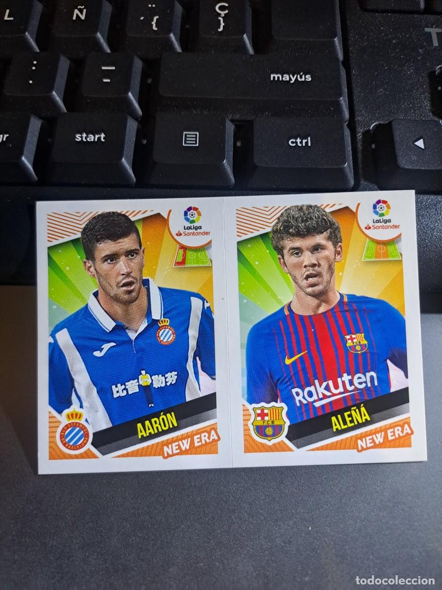 Coleccionismo Cromos antiguos: CROMO NEW ERA 1 AARON ESPANYOL ALE&Ntilde;A BARCELONA LIGA 2018 2019 18 19 ESTE PANINI NUNCA PEGADO
