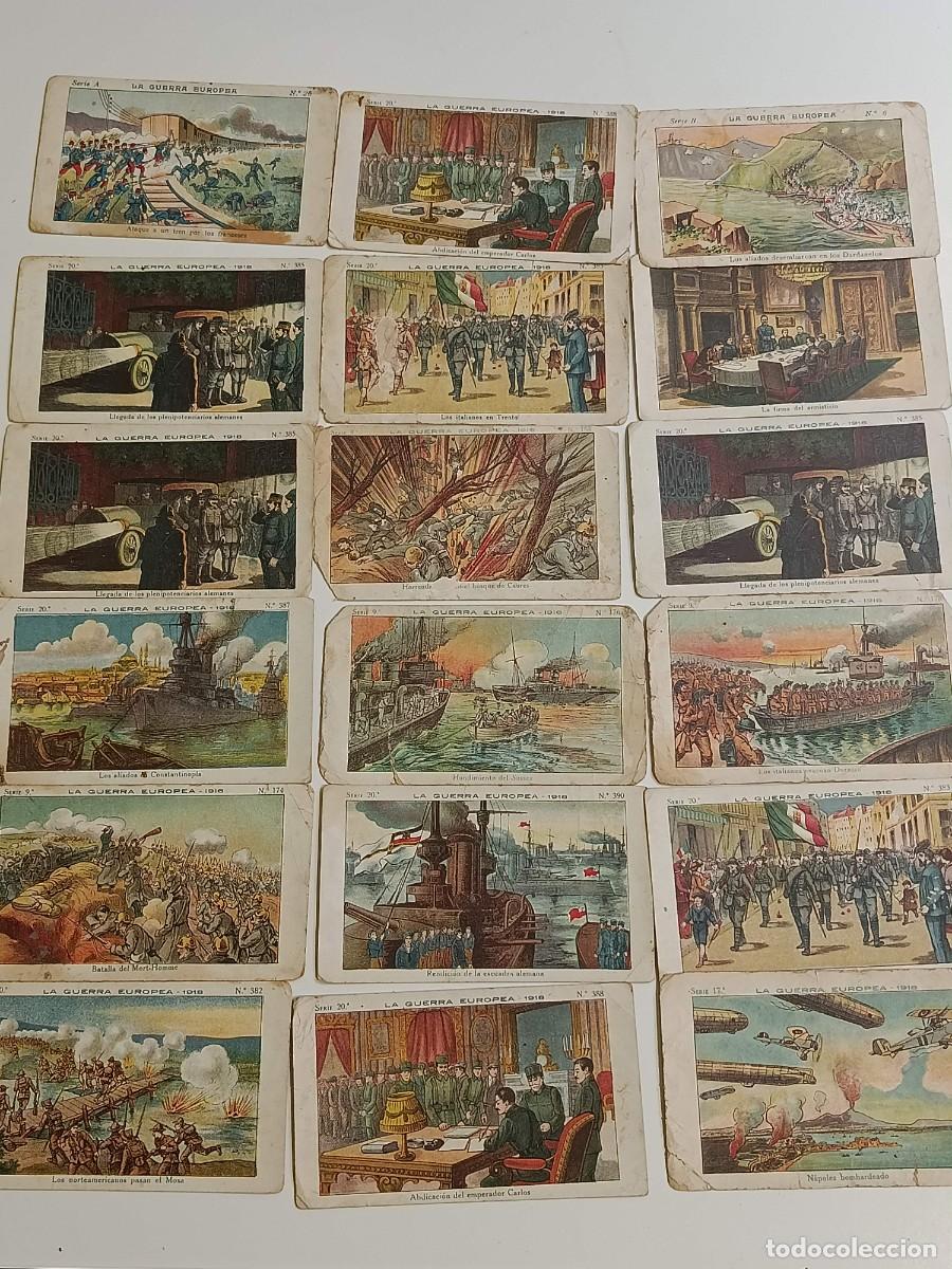 Coleccionismo Cromos antiguos: Lote cromos Amatller La gran guerra