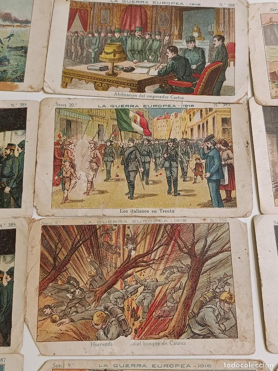 Coleccionismo cromos antiguos: Lote cromos Amatller La gran guerra - Foto 3