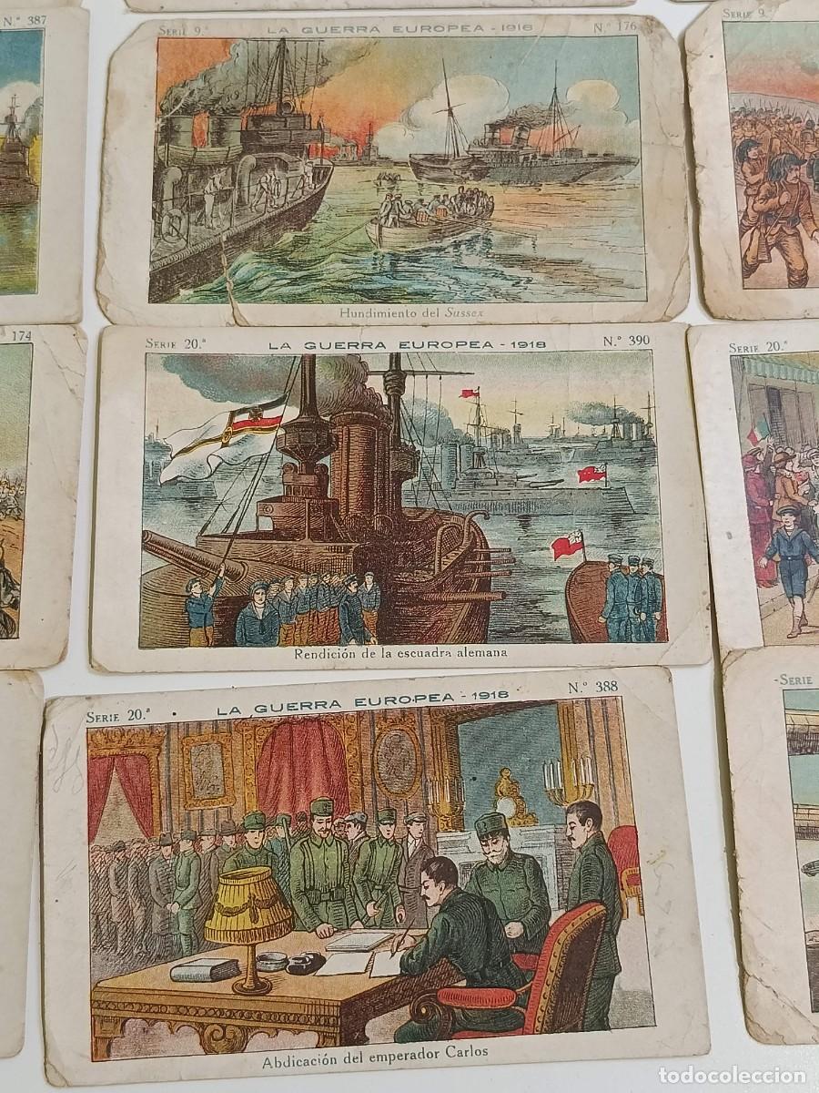 Coleccionismo cromos antiguos: Lote cromos Amatller La gran guerra - Foto 6