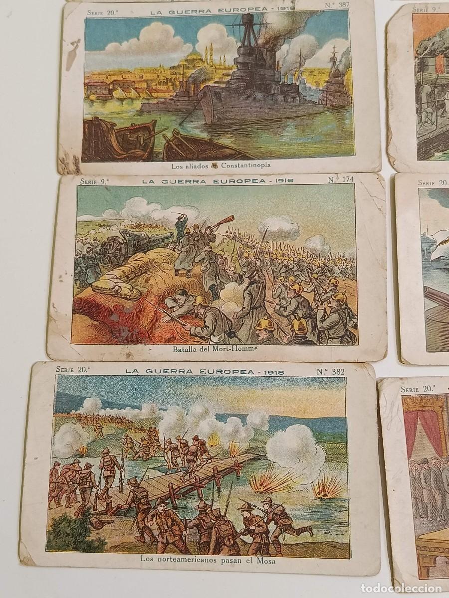 Coleccionismo cromos antiguos: Lote cromos Amatller La gran guerra - Foto 7